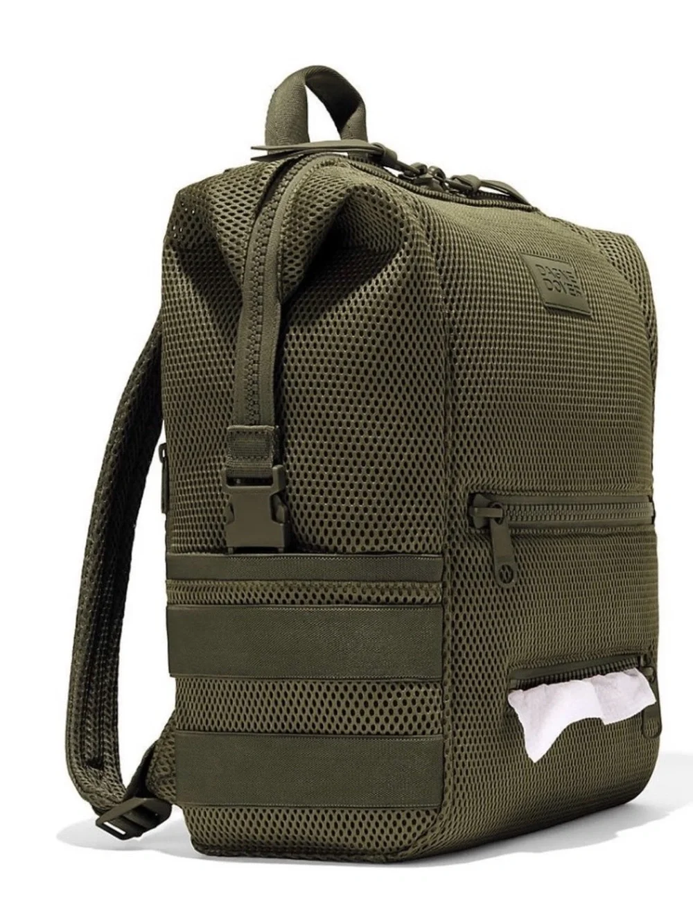 Dagne Dover (Indi) Large Size Olive Green Mesh Baby Backpack